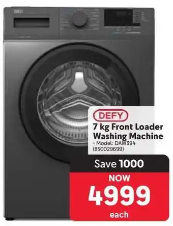 Makro DEFY 7 kg Front Loader Washing Machine offer