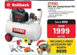 Makro STECO 50 L Air Compressor Kit offer