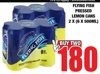 Boxer FLYING FISH Pressed Lemon Cans 2 x (6 x 500ml) offer