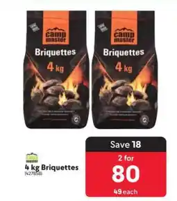 Makro Camp Master Briquettes 4 kg offer