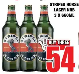 Boxer STRIPED HORSE LAGER NRB 3 X 660ML offer