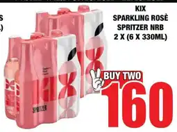 Boxer KIX Sparkling Rose Spritzer NRB 2 x (6 x 330ml) offer