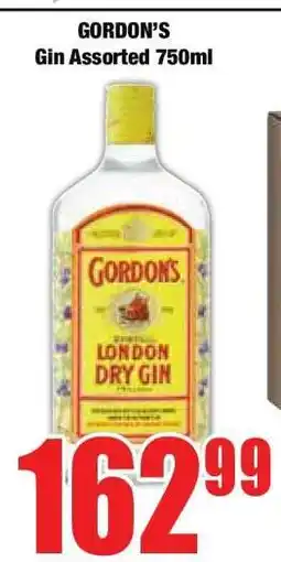 Boxer GORDON’S Gin Assorted 750ml offer