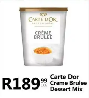 Take 'n Pay Carte Dor Creme Brulee Dessert Mix offer
