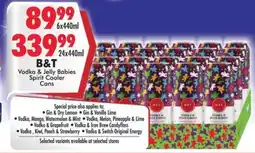 Prestons B&T Vodka & Jelly Babies Spirit Cooler Cans offer