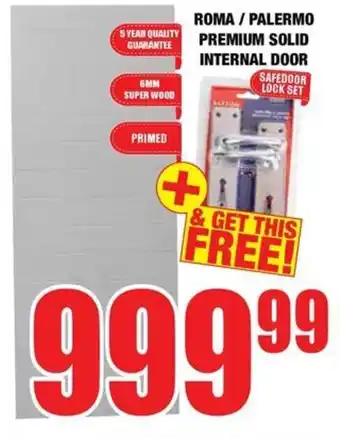 Boxer Build Roma/ palermo premium solid internal door offer