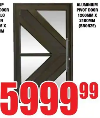 Boxer Build Aluminium pivot door offer