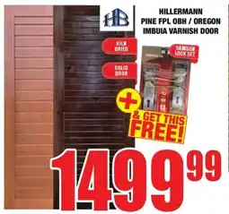 Boxer Build Hillermann pine fpl obh/ oregon imbuia varnish door offer
