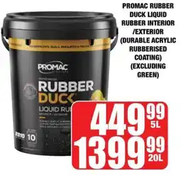 Boxer Build Promac rubber duck liquid rubber interior/ exterior offer