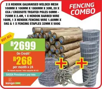 Boxer Build Fencing Combo offer