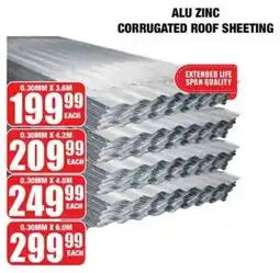 Boxer Build Alu zinc corrugated roof sheeting offer