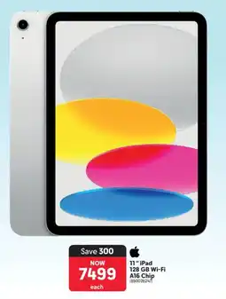 Makro Apple 11" iPad 128 GB Wi-Fi A16 Chip offer