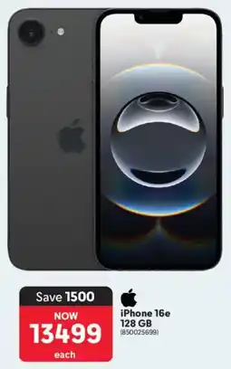 Makro Apple iPhone 16e 128GB offer