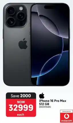 Makro Apple iPhone 16 Pro Max 512GB offer