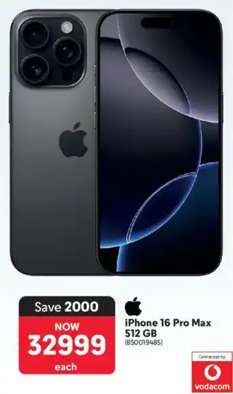 Makro Apple iPhone 16 Pro Max 512GB offer