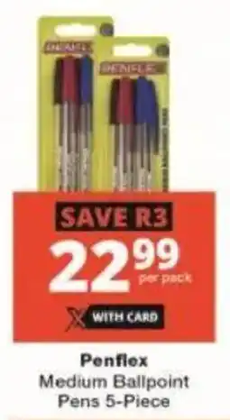 Checkers Penflex Medium Ballpoint Pens offer