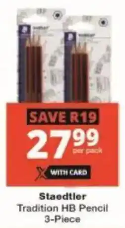 Checkers Staedtler Tradition HB Pencil offer