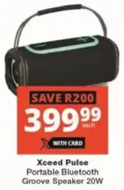 Checkers Xceed Pulse Portable Bluetooth Groove Speaker 20W offer