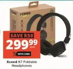 Checkers Xceed K7 Foldable Headphones offer