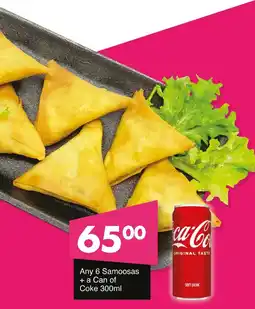 Save Hyper Any 6 Samoosas + a Can of Coke offer