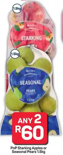 Pick n Pay Hypermarket PnP Starking Apples or Seasonal Pears offer