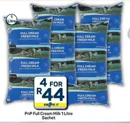 Pick n Pay Hypermarket PnP Full Cream Milk sachet offer