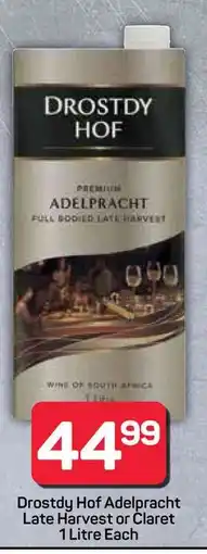 Pick n Pay Hypermarket Drostdy Hof Adelpracht Late Harvest or Claret offer