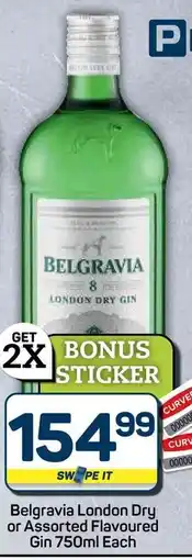 Pick n Pay Hypermarket Belgravia London Dry or Assorted Flavoured Gin offer