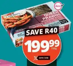 Checkers Cape Point Queen Prawns offer