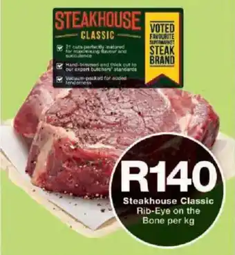 Checkers Steakhouse Classic Rib-Eye on the Bone offer
