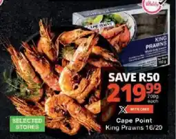 Checkers Cape Point King Prawns offer