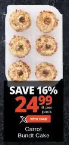 Checkers Carrot Bundt Cake offer