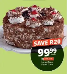 Checkers Large Black Forest Cake offer