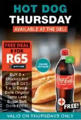 Checkers Chicken Hot Dogs offer