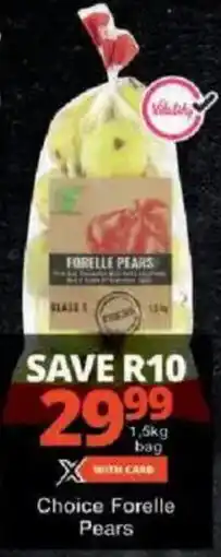 Checkers Choice Forelle Pears offer