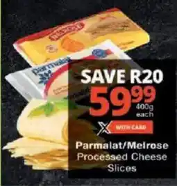 Checkers Parmalat/ Melrose Processed Cheese Slices offer