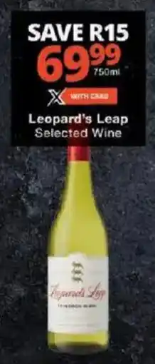 Checkers Leopard's Leap Selected Wine offer