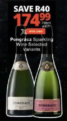 Checkers Pongrácz Sparkling Wine Selected Variants offer