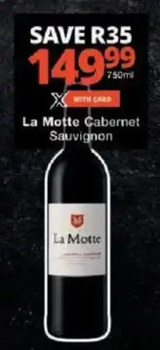 Checkers La Motte Cabernet Sauvignon offer