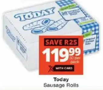 Checkers Today Sausage Rolls offer