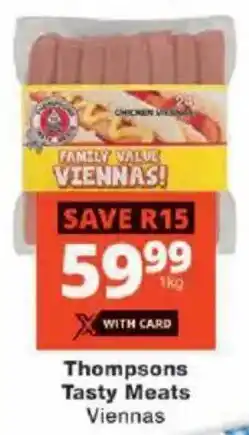 Checkers Thompsons Tasty Meats Viennas offer