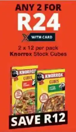 Checkers Knorrox Stock Cubes offer