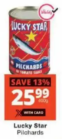 Checkers Lucky Star Pilchards offer