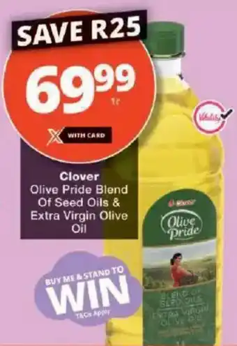Checkers Clover Olive Pride Blend Of Seed Oils & Extra Virgin Olive Oil offer