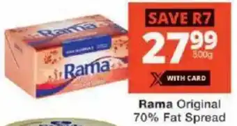 Checkers Rama Original 70% Fat Spread offer