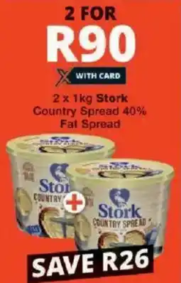 Checkers Stork Country Spread 40% Fat Spread offer