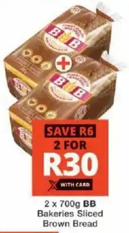 Checkers BB Bakeries Sliced Brown Bread offer