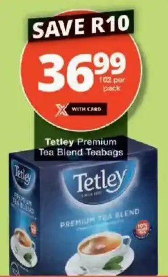 Checkers Tetley Premium Tea Blend Teabags offer
