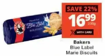 Checkers Bakers Blue Label Marie Biscuits offer