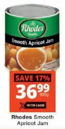 Checkers Rhodes Smooth Apricot Jam offer